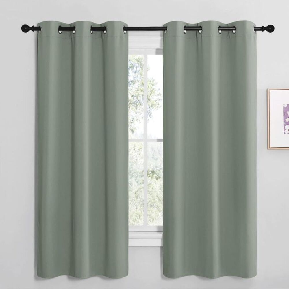 NICETOWN -  Grayish Green Thermal Insulated Blackout  Grayish Green